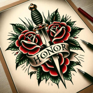 neotraditional-realistic – tattoo design ideas free ai generated – plain – for-upper-shoulder – Gallery: old-school-neo-traditional-inkby-ai