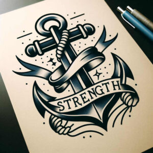 neotraditional-shaded-tattoo – tattoo design ideas free ai generated – silent – for-outer-arm – Gallery: old-school-neo-traditional-inkby-ai