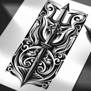 neotraditional-tattoo – tattoo design ideas free ai generated – plain-tattoo – for-lower-leg – Gallery: old-school-neo-traditional-inkby-ai