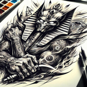 neotraditional-vibes – tattoo design ideas free ai generated – clear-cut – for-upper-shoulder – Gallery: old-school-neo-traditional-inkby-ai