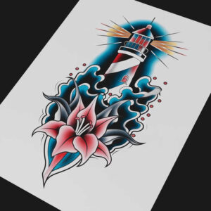 neotraditional-with-details – tattoo design ideas free ai generated – simple-icon – for-heel – Gallery: old-school-neo-traditional-inkby-ai