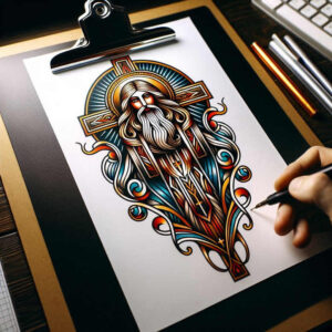 old-school-and-neotraditional-mix – tattoo design ideas free ai generated – minimalist-script – for-side – Gallery: old-school-neo-traditional-inkby-ai