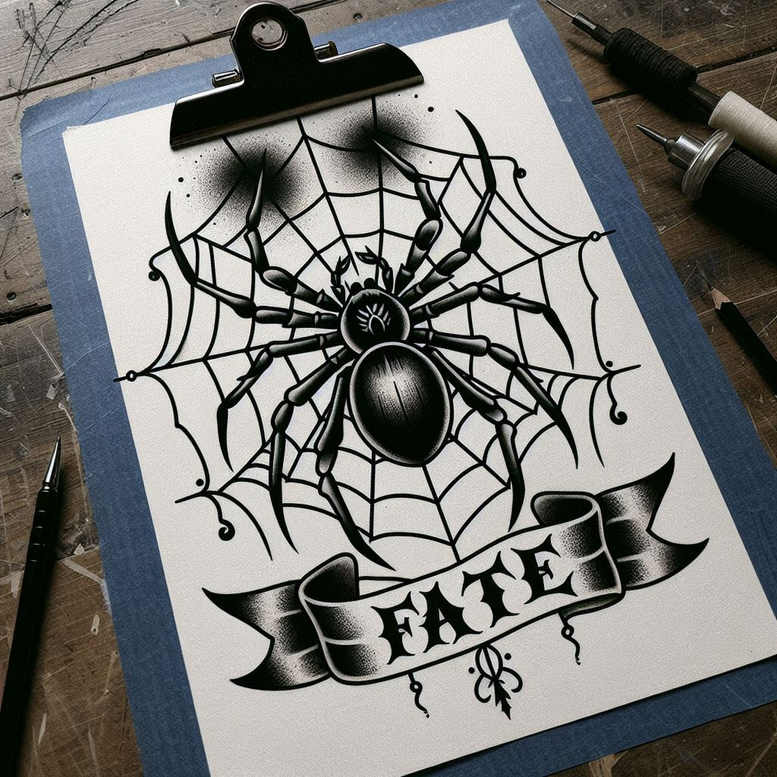 old-school-animals – tattoo design ideas free ai generated – minimal-texture – for-lower-thigh – Gallery: old-school-neo-traditional-inkby-ai