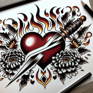 old-school-bold – tattoo design ideas free ai generated – clear-edge – for-wrist – Gallery: old-school-neo-traditional-inkby-ai