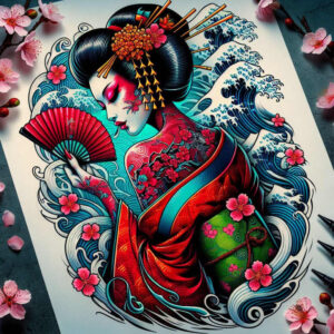 old-school-hand-tattoo – tattoo design ideas free ai generated – discreet-ink – for-nape – Gallery: old-school-neo-traditional-inkby-ai