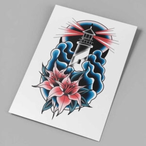 old-school-hand-tattoo – tattoo design ideas free ai generated – soft-curve – for-stomach – Gallery: old-school-neo-traditional-inkby-ai