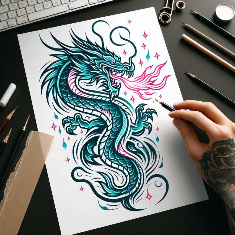 old-school-inspiration – tattoo design ideas free ai generated – subtle-motif – for-scapula – Gallery: old-school-neo-traditional-inkby-ai