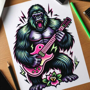 old-school-motifs – tattoo design ideas free ai generated – no-excess – for-shin – Gallery: old-school-neo-traditional-inkby-ai