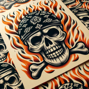 old-school-symbols – tattoo design ideas free ai generated – micro-tattoo – for-temple – Gallery: old-school-neo-traditional-inkby-ai