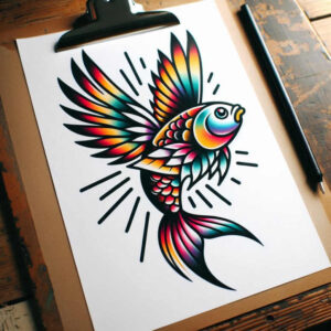 old-school-tattoo – tattoo design ideas free ai generated – no-background – for-side – Gallery: old-school-neo-traditional-inkby-ai