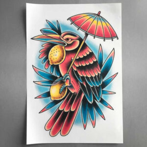 old-school-variety – tattoo design ideas free ai generated – discreet-mark – for-upper-thigh – Gallery: old-school-neo-traditional-inkby-ai