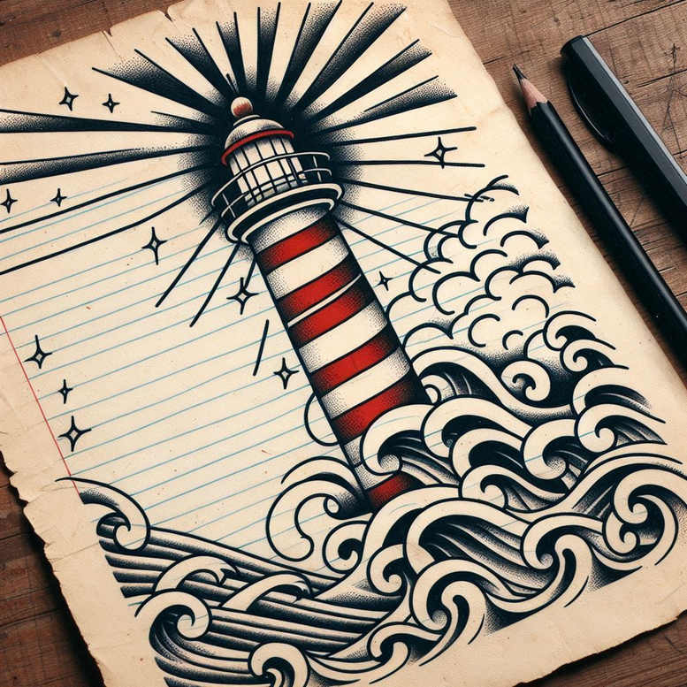 retro-tattoo – tattoo design ideas free ai generated – dainty – for-back – Gallery: old-school-neo-traditional-inkby-ai