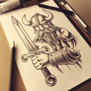 old-school-neo-traditional tattoo design ideas luminous bright colors for lower arm