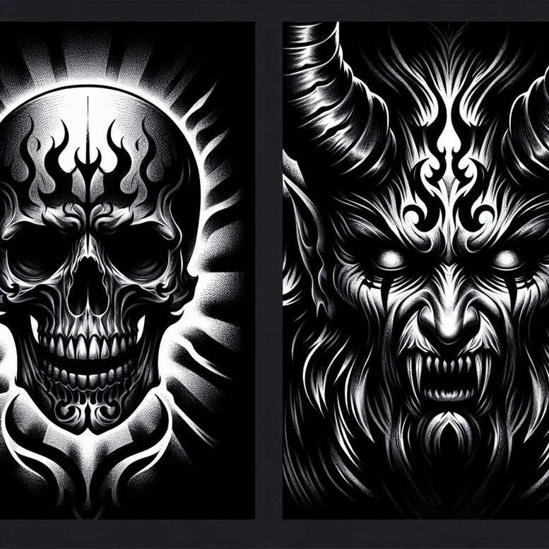 old-school-neo-traditional tattoo design ideas geometric colorful art for upper arm
