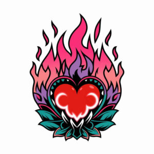 old-school-neo-traditional tattoo design ideas bokeh colorful for wrist