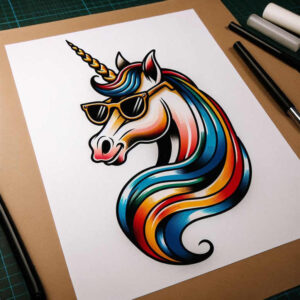 old-school-neo-traditional tattoo design ideas geometric defined shapes shows courage