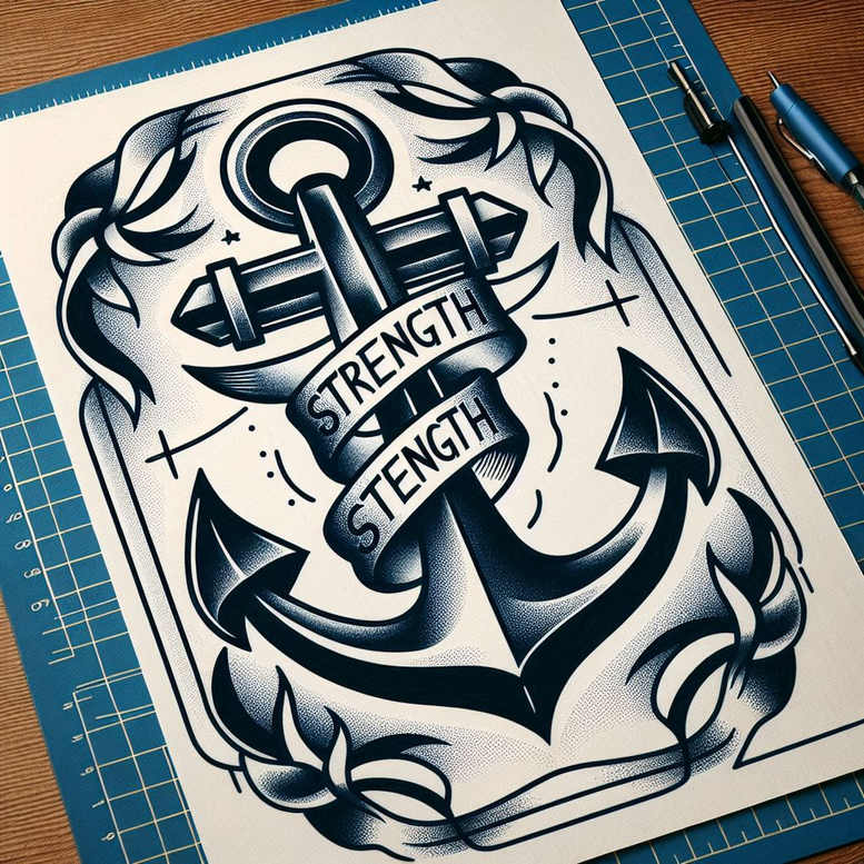 old-school-neo-traditional tattoo design ideas abstract detailed linework shows resilience