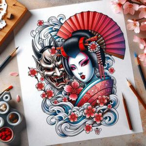 old-school-neo-traditional tattoo design ideas matte-finish detailed represents resilience