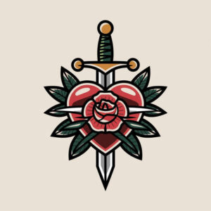 old-school-neo-traditional tattoo design ideas wide-angle expressive for upper back
