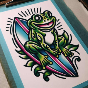 old-school-neo-traditional tattoo design ideas soft-focus iconic imagery perseverance and power