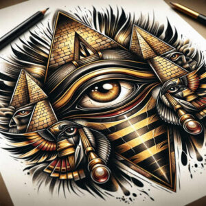 old-school-neo-traditional tattoo design ideas crisp layered perseverance and power
