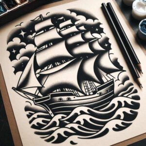 old-school-neo-traditional tattoo design ideas bokeh ornamental for hand