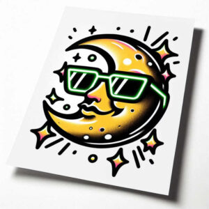 old-school-neo-traditional tattoo design ideas dreamlike retro-inspired for back shoulder