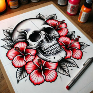 old-school-neo-traditional tattoo design ideas minimalist traditional motifs for hip