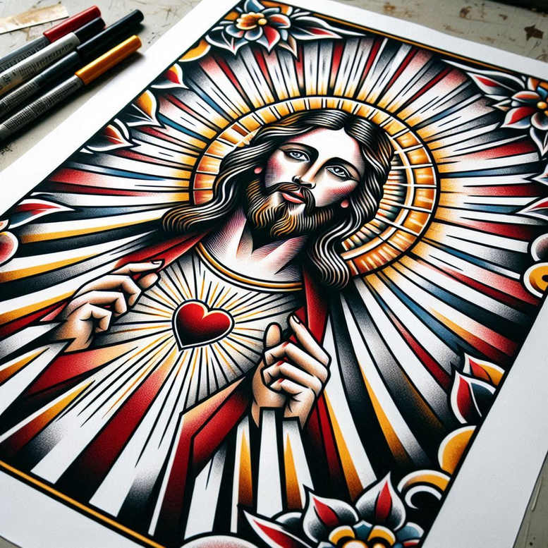 old-school-neo-traditional tattoo design ideas ultra-detailed vintage style stands for perseverance