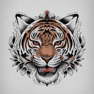 tattoo-with-bold-lines – tattoo design ideas free ai generated – clean-stroke – for-back-of-neck – Gallery: old-school-neo-traditional-inkby-ai