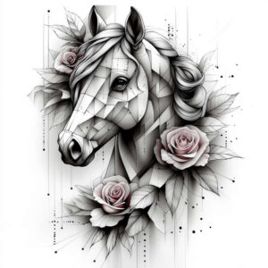 animals-and-shadow – tattoo design ideas free ai generated – realism-organic-structure – for-upper-back – Gallery: other-animals-inkby-ai