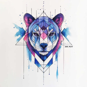 animals – tattoo design ideas free ai generated – surrealism-dreamlike – for-side-torso – Gallery: other-animals-inkby-ai