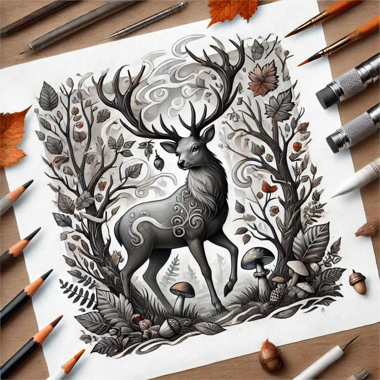 animals-life-symbol – tattoo design ideas free ai generated – realism-realistic-texture – for-nape – Gallery: other-animals-inkby-ai