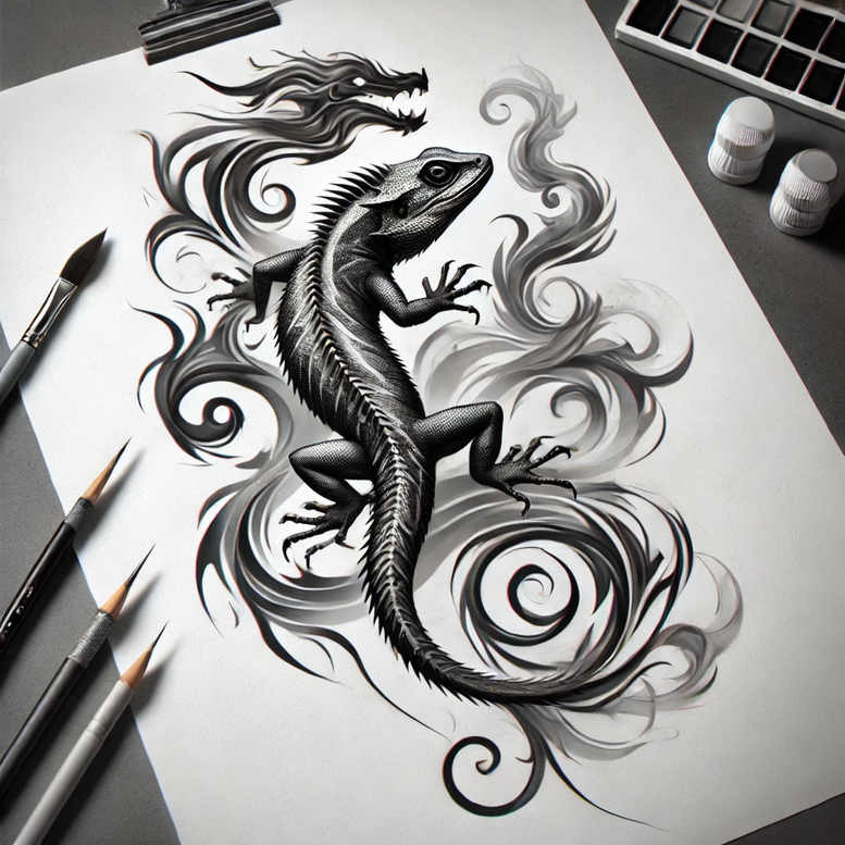 animals-protection-symbol – tattoo design ideas free ai generated – neotraditional-modern-twist – for-nape – Gallery: other-animals-inkby-ai