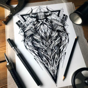 mystical-animals – tattoo design ideas free ai generated – surrealism-abstract-forms – for-shin – Gallery: other-animals-inkby-ai