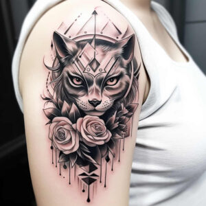 other-animals tattoo design ideas Surrealism hallucinogenic expressive for elbow