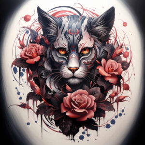 other-animals tattoo design ideas Realism high definition fierce for ankle