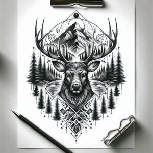 other-animals tattoo design ideas Surrealism morphic transformation fierce for upper arm