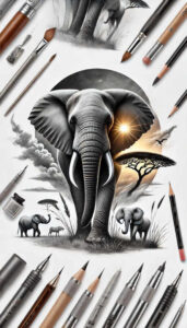other-animals tattoo design ideas fisheye naturalistic for back of neck