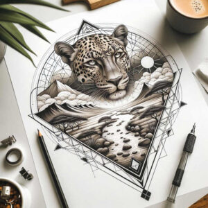 other-animals tattoo design ideas vivid gradients scales for collarbone