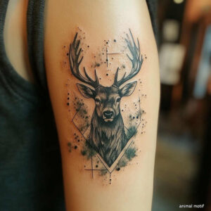 other-animals tattoo design ideas Surrealism melted shapes tribal style represents resilience