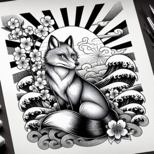 asian-cultural-tattoo-surrealism-dynamic-shapes-for-shoulder – tattoo design ideas free ai generated – Gallery: other-asia-inkby-ai