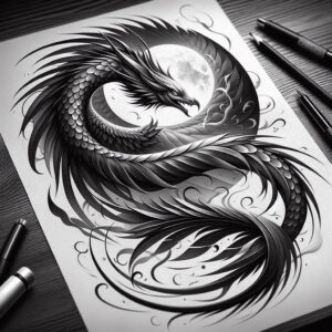 asian-guardian-tattoo-realism-micro-detail-for-scapula – tattoo design ideas free ai generated – Gallery: other-asia-inkby-ai