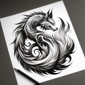 asian-spiritual-culture – tattoo design ideas free ai generated – surrealism-subconscious-themes – for-spine – Gallery: other-asia-inkby-ai