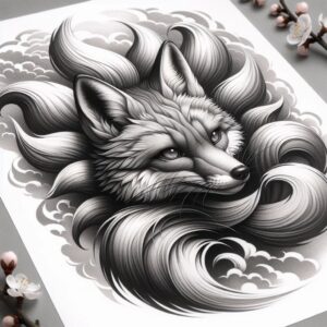 asian-mystical-tattoo-realism-photo-accuracy-for-thigh – tattoo design ideas free ai generated – Gallery: other-asia-inkby-ai