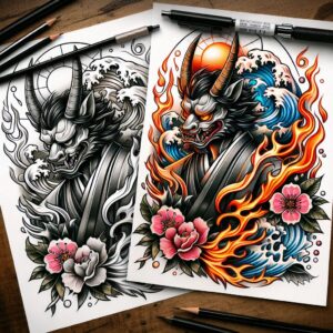 asian-wavy-patterns – tattoo design ideas free ai generated – surrealism-transcendent – for-hand – Gallery: other-asia-inkby-ai