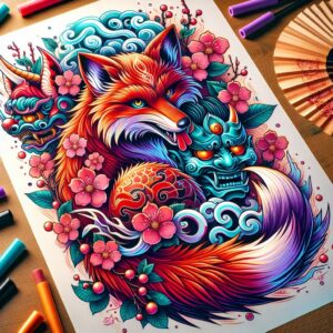chinese-symbols – tattoo design ideas free ai generated – realism-dimensional-ink – for-shoulder – Gallery: other-asia-inkby-ai