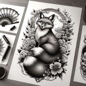realistic-asian-tattoos – tattoo design ideas free ai generated – surrealism-esoteric – for-shoulder – Gallery: other-asia-inkby-ai