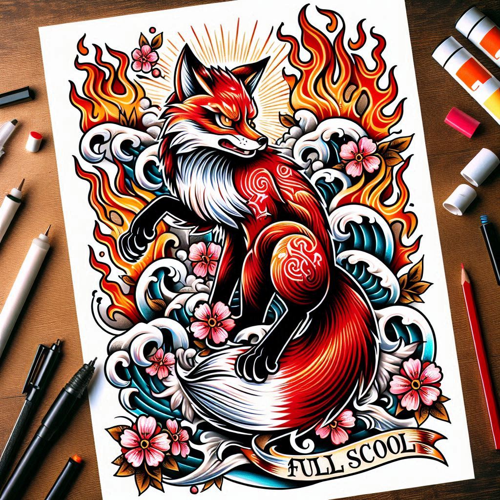 other-asia tattoo design ideas bold highlights bold contrast for hip
