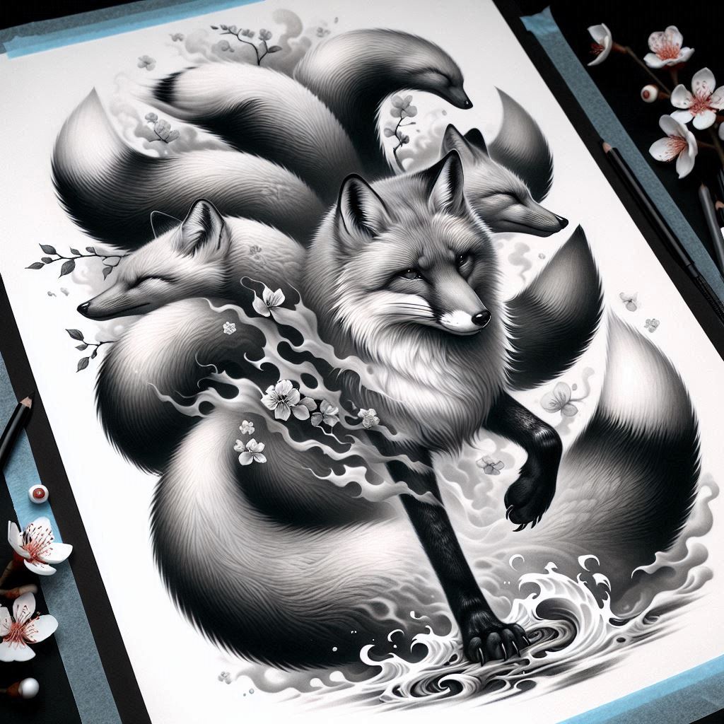 other-asia tattoo design ideas fine-line spiritual symbolising resilience